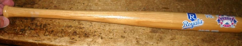 RARE KANSAS CITY ROYALS TEXAS RANGERS 1999 DOUBLEDAY FIELD MINI BAT COOPERSTOWN Cover
