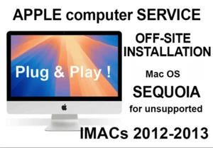 Installation Service Mac OS SEQUOIA- for SSD IMAC 2012 & 2013 - 21,5" - 27" - Photo 1/1