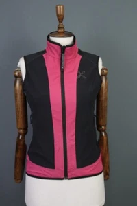 MONTURA Black / Pink Full Zip Hiking Lightweight Vest Jacket Size S - Picture 1 of 16
