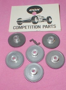 45 Tooth Cox Slot Car Spur Gears with Set Screws Set of 6 Bulk Bag Original NOS - Picture 1 of 5