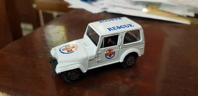 WELLY 1/60 JEEP CJ7 RESCUE BIANCO VERY GOOD - Immagine 1 di 4