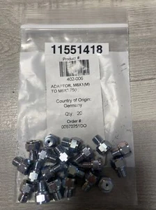 (NEW, LOT OF 20) ADAPRTOR M8X1(M) TO M6X0.75(F) 00570251DO 402-006 - Picture 1 of 3