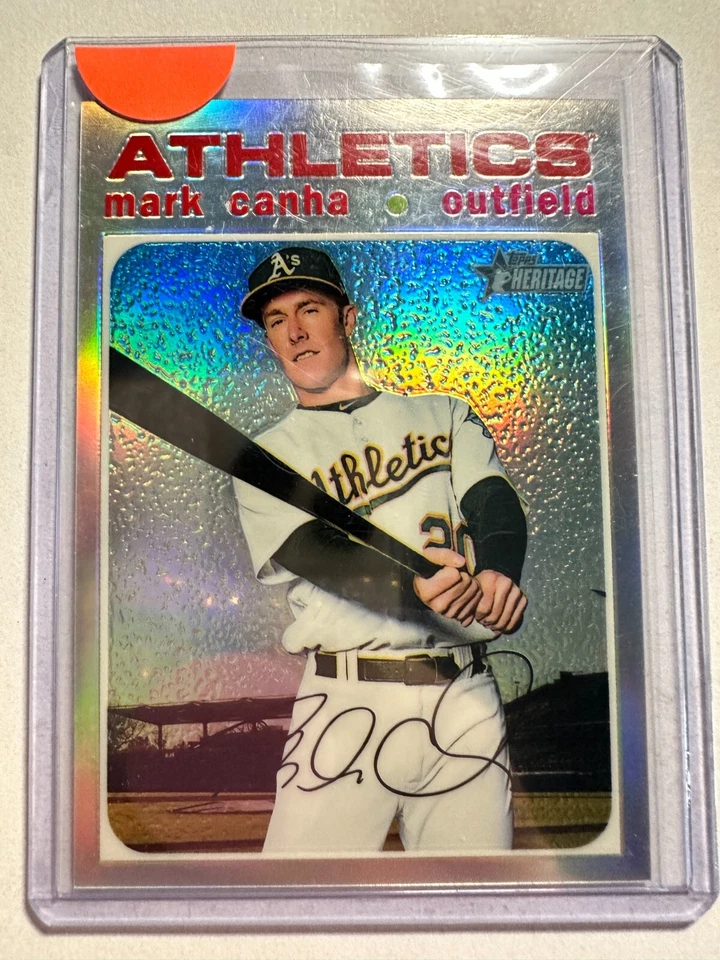 K35,314 - 2020 Heritage Chrome Spring Mega Refractors #THC60 Mark Canha #/571 - Image 1 of 1