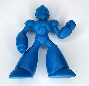 Mega Man Rockman 1.5" Mega Man X Dark Blue Rubber Keshi Mini Figure Bandai - Picture 1 of 3