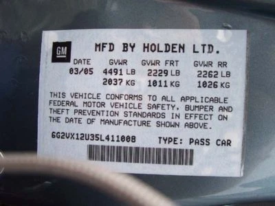 05 PONTIAC GTO ANTIBLOQUEO FRENO ABS MONTAJE OEM 473586 Foto 1 de 4