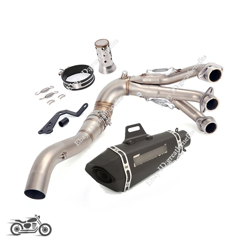 For YAMAHA MT09 FZ09 2020-2024 Slip On Exhaust System Header Muffler Pipe Escape - Image 1 of 4