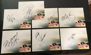 LOT OF 7 WWE SUPERSTAR AUTOGRAPHS WWF BOOGEYMAN MARK HENRY RUBY RIOTT NIA JAX - Picture 1 of 8
