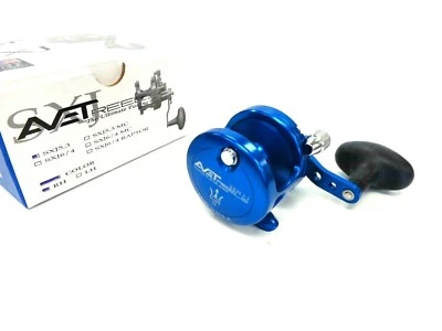 Avet SXJ5.3 G2 NGP Single Speed Lever Drag Reel - Right Hand - BLUE - Image 1 of 4