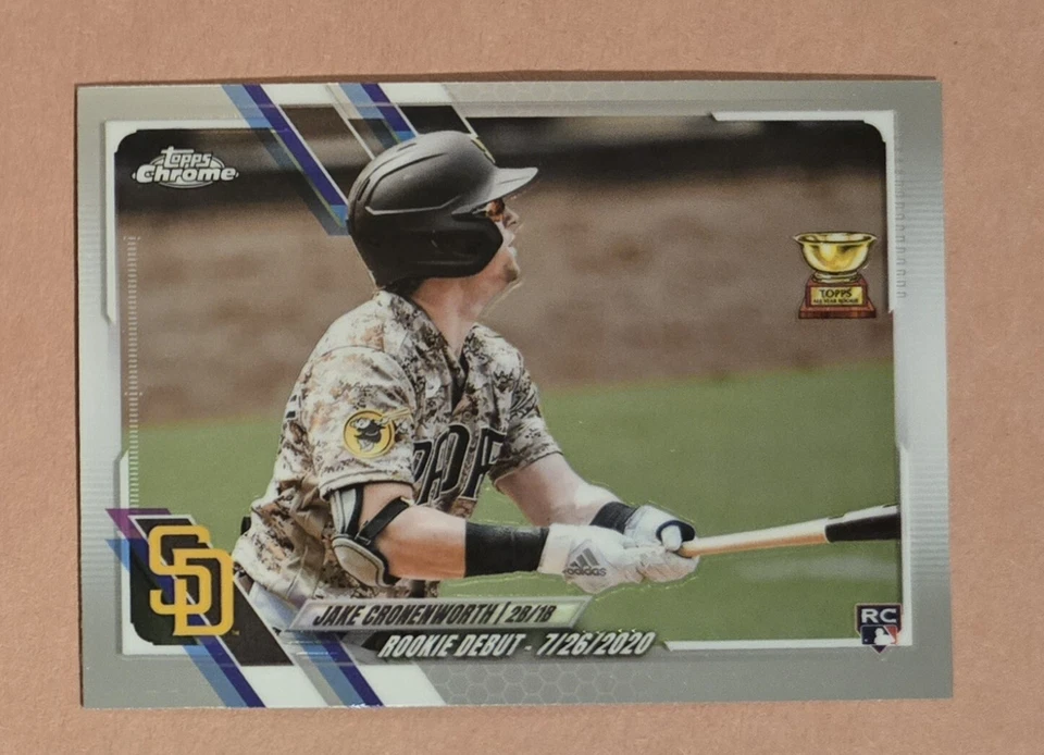 Jake Cronenworth 2021 Topps Chrome Update Rookie Debut RC Card #USC25 - Image 1 of 1