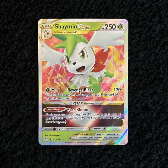 Carta Shaymin V Lendário Full Arte Astros Cintilantes