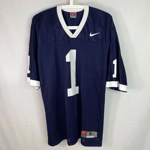 Nike Football Jersey Men's Small Penn State Nittany Lions #1 Blue White NCAA Cover