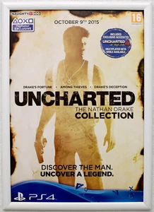 Uncharted The Nathan Drake Collection RARE PS4 42cm x 59cm Promotional Poster #1 - Picture 1 of 2