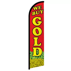 We Buy Gold Windless Advertising Swooper Flag Sale Pawn Shop - Picture 1 of 2