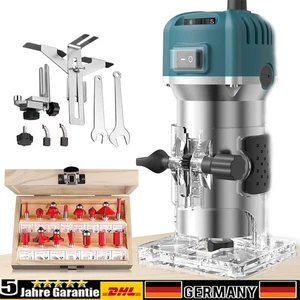 Oberfräse Kantenfräse elektrische Handfräse Fräsmaschine 30000U/Min 800W Holz - Bild 1 von 14