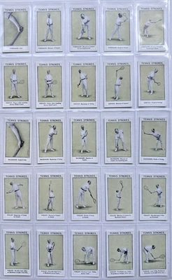Sarony & Co Cigarette Cards - 1923 'Tennis Strokes' - Complete Set of 25 Cards - Image 1 of 4