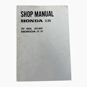 HONDA SL350 1970 Shop Manual Supplement Genuine Factory OEM “CLEAN” Am - Picture 1 of 3