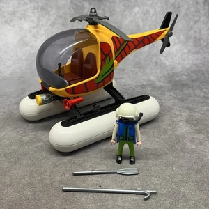Playmobil elicottero pontone e 1 personaggio - incompleto - 5749 o 3220? - Foto 1 di 11