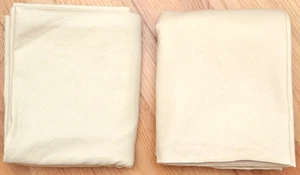 Pottery Barn Vorhänge Vorhänge 2 Paneele Leinen Baumwollmischung Elfenbein 50” x 84” LESEN - Bild 1 von 12