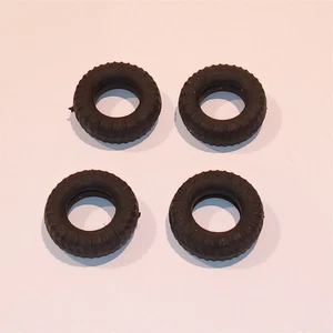 Matchbox King Size 27mm Black K5 Muir Hill Trailer Tires Tyres x4 in Pack #138 - Picture 1 of 6