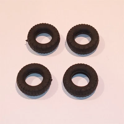 Matchbox King Size 27mm Black K5 Muir Hill Trailer Tires Tyres x4 in Pack #138 - Image 1 of 4
