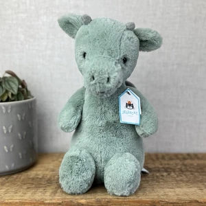 Jellycat Medium Bashful Dragon - Light Green/sage Dragon Soft Toy With Tags - Picture 1 of 13