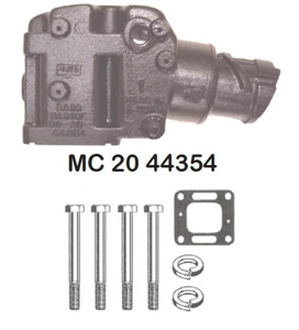 Mercruiser 4.3-5.0-5.7L GM Exhaust Elbow BARR w/Center Rise 807988A2 44354A3 - Picture 1 of 9