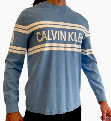 Vintage Blue Calvin Klein Long Sleeve 90’s Y2K Rare 10 - Image 1 of 4