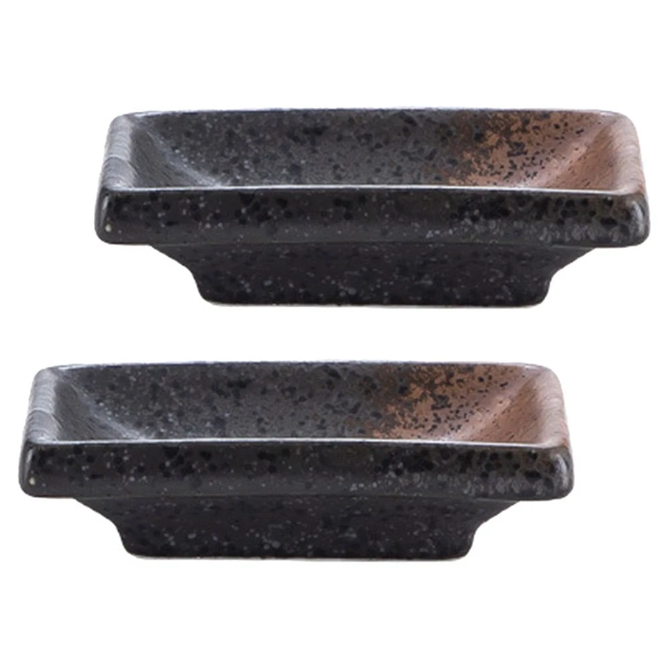 2 Pcs Japanische Dipschalen Saucenschälchen Gewürz-Serviertablett Gewürzplatte - Bild 1 von 4