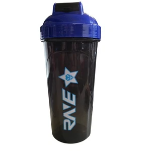 Ans Performance Rave Black and Blue 28oz BPA Free Shaker Bottle - Picture 1 of 2