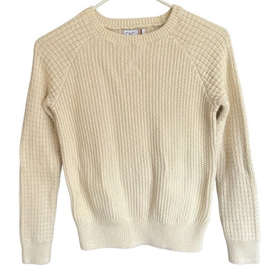C&C California Womens XS Knit Sweater Ivory Cream Pullover - Image 1 of 4