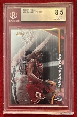1998-99 Finest Michael Jordan #81 BGS 8.5 NM-MT - Image 1 of 4