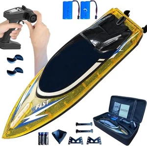 MOYRGG RC Boat with 2 Rechargeable Battery, 30+ MPH Fast Remote Control Boat - Picture 1 of 8