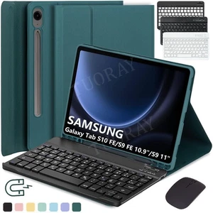 QWERTZ Tastatur Hülle für Samsung Galaxy Tab S10 FE X520 X526 Mit Stifthalter DE - Bild 1 von 71