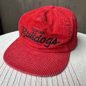 Vintage Georgia Bulldogs Sports Specialties Hat Red Dome Script Very Rare - Picture 1 of 6