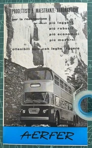 Rara Pubblicità Autobus a 2 Piani AERFER del 1964 - Imagen 1 de 1