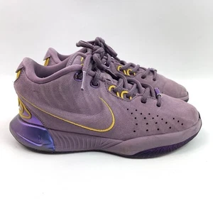 Nike LeBron XXI 21 Freshwater GS Kids Basketball Shoes 4Y Violet Purple Gold - Picture 1 of 20