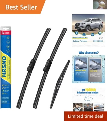 All-Weather Wiper Blade Set for Subaru Forester 2019-2024 - 26''+17''+14'' Sizes Foto 1 de 4