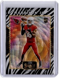 2024 Panini Select #19 Marvin Harrison Jr. Score Select Throwback Zebra Prizm - Foto 1 di 2