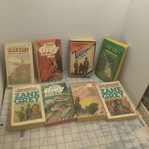 8 Zane Grey books used see discription for titles - Picture 1 of 11