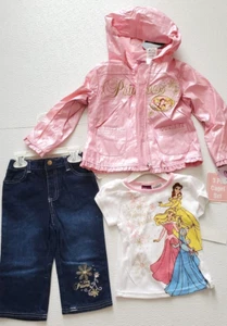 Disney Princess Kleid Mädchen 3T-4T Castle Collection Winterkleid mit Huddy-0018 - Bild 1 von 4