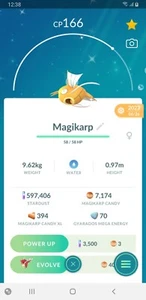 ✨Shiny Magikarp, Pokèmon Go registrado o ultra amigos✨ - Imagen 1 de 1