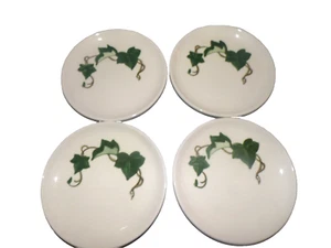 METLOX POPPYTRAIL CALIFORNIA IVY POTTERY 6.5", 4 BREAD/DESSERT PLATES VINTAGE - Picture 1 of 4