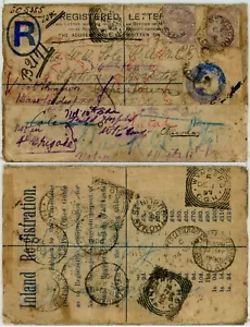 1899-1900 IRELAND BOER WAR REGISTERED STATIONERY LADYSMITH WYNBERG PIETERMARITZ - Picture 1 of 3