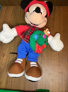 Vintage Fisher Price 2001 Mattel singende Mickey Mouse & leuchtender Kranz Puppe funktioniert! - Bild 1 von 3