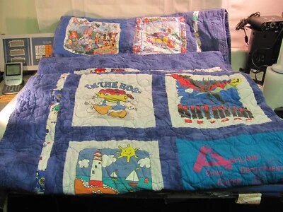 Vintage Y2K 90s 2000s T-shirt Quilt - Disney, Batman Beyond, Superman, Jurassic - Image 1 of 4