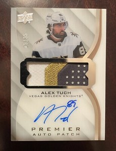 2020-21 Upper Deck Premier Auto Patch Alex Tuch 16/35 3CL