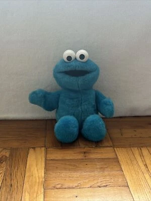 复古 1997 年 Tyco Tickle Me Cookie Monster 毛绒娃娃芝麻街  — 第 1/4 张图片