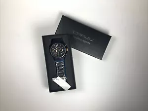 Men's Black Stainless Steel Water Resistant CRRJU Sports Fashion Watch NIB - Picture 1 of 4