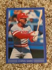 Chris Sabo Reds 1989 Stars Blue & Silver Series 2 RARE UNLICENSED #2