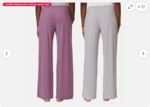 32 Degrees Women's Lounge/ SLEEP Pants Relaxed Drawstring 2 PC SOFT(GRY-PUR,XXL) - Picture 1 of 3